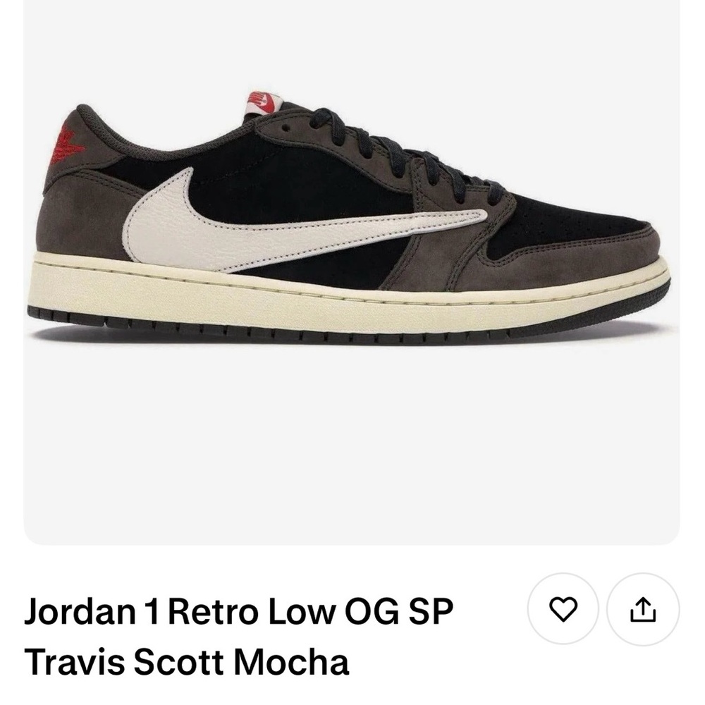 Travis Scott Nike Jordan 1 Retro Low OG SP - Black, Brown, and Cream -No Box